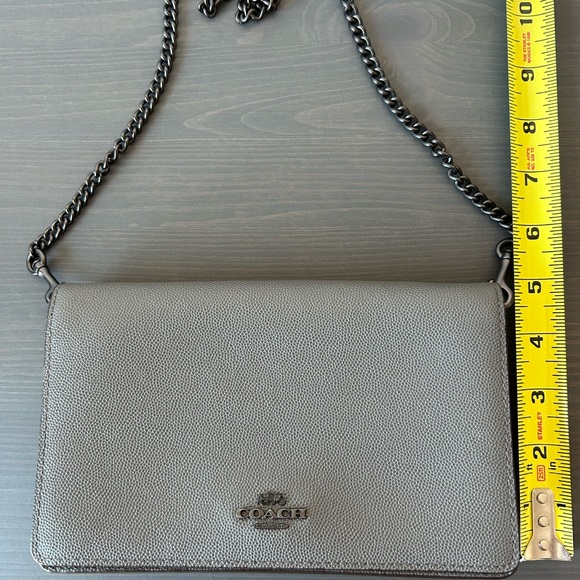COACH Gray Leather Crossbody - Picture 11 of 12
